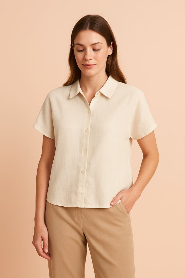 Chemise en Lin Naturel – Légère et Élégante